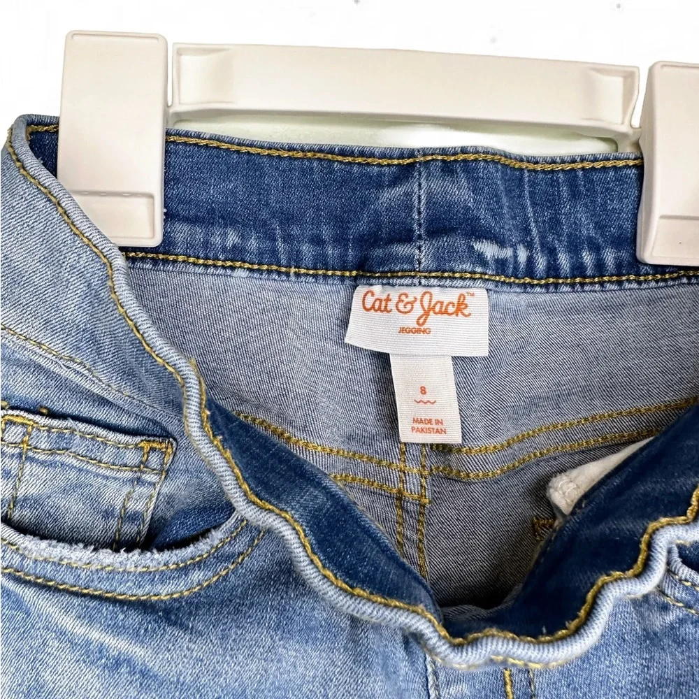 Cat & Jack Slim Elastic Waste Jeggings / Jeans Girls 8 - Picture 5 of 10